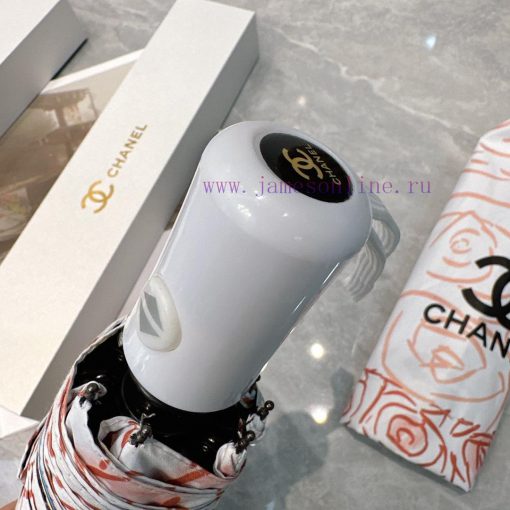 CHANEL Sketch 2024 Summer New Fully Automatic Folding UmbrellaBlack coating sunscreen effecteca5304r - Image 5