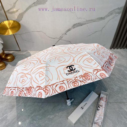 CHANEL Sketch 2024 Summer New Fully Automatic Folding UmbrellaBlack coating sunscreen effecteca5304r - Image 9