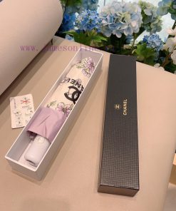 CHANEL Purple Triple Fold Automatic Folding Sunny Umbrella Classic Hot Sale Selected Taiwan vq0glx0g