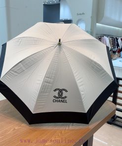 CHANEL straight pole long umbrella, small size limited edition bamboo handle camellia logo, 5if2pg15