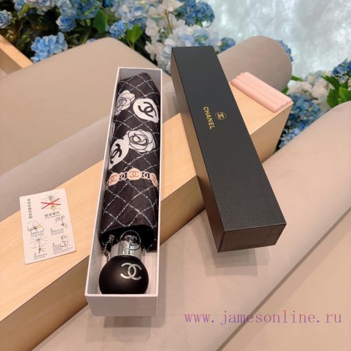CHANEL Classic Return Three fold Automatic Folding Umbrella with Exquisite Craftsmanship, Fazxin5xo2 - Image 2