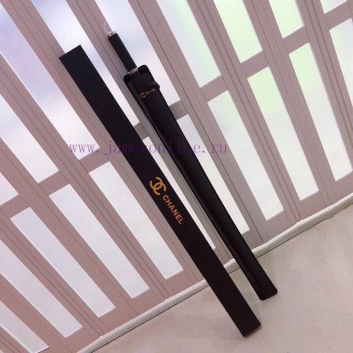 Chanel Summer New Large Logo Black Rain and Rain Long Umbrella Hot Fashion Item, Ultra Lightib2ebvte - Image 7