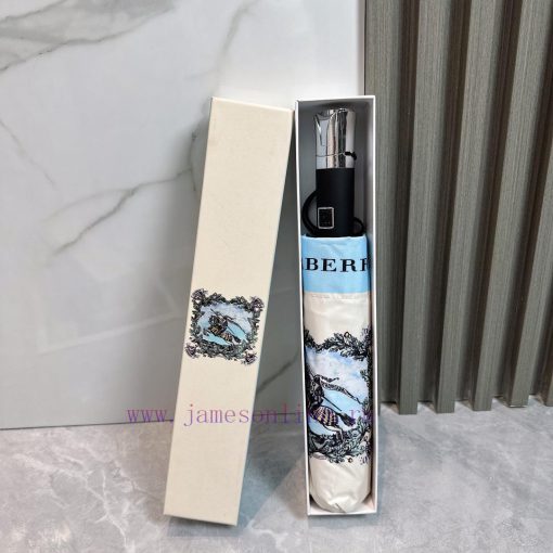 Burberry Light Controller 2024 Summer New Fully Automatic Folding UmbrellaBlack coating suns36dbhoi3 - Image 2