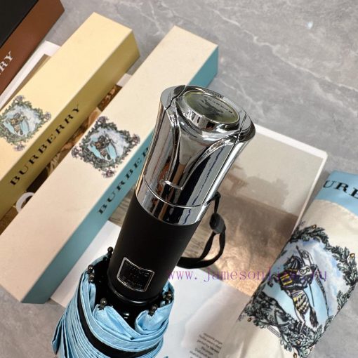 Burberry Light Controller 2024 Summer New Fully Automatic Folding UmbrellaBlack coating suns36dbhoi3 - Image 4