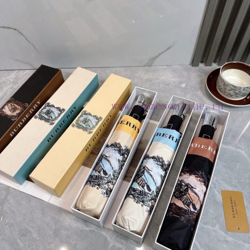Burberry Light Controller 2024 Summer New Fully Automatic Folding UmbrellaBlack coating suns36dbhoi3 - Image 10