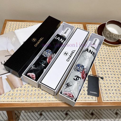 CHANEL Camellia 2024 New Popular Three fold Automatic Folding Umbrella Made of Taiwan Importlm46z1sn - Image 10