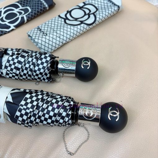 CHANEL's three fold automatic folding umbrella is made of Taiwan imported UV resistant umbreuzwmqmt3 - Image 6