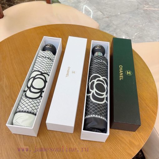 CHANEL's three fold automatic folding umbrella is made of Taiwan imported UV resistant umbreuzwmqmt3 - Image 7