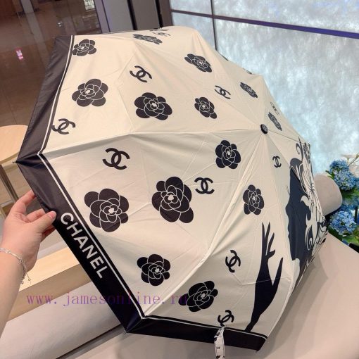 CHANEL 2024 new three fold automatic folding umbrella with exquisite workmanship, stylish an3ipp4iu0 - Image 10