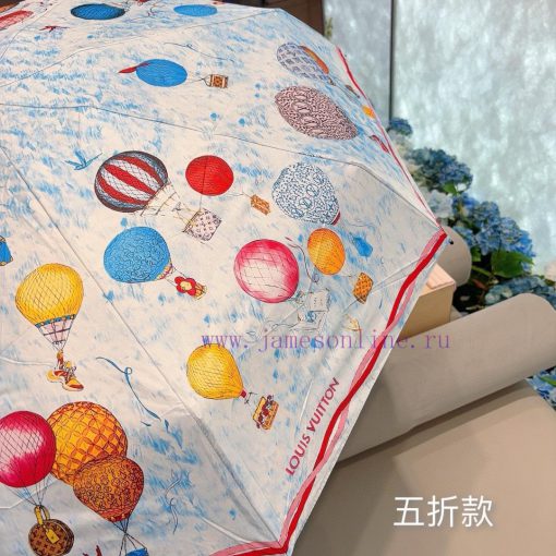 LOUIS VUITTON Louis Vuitton hot air balloon five fold hand-held umbrella with new coating te3acixne8 - Image 10