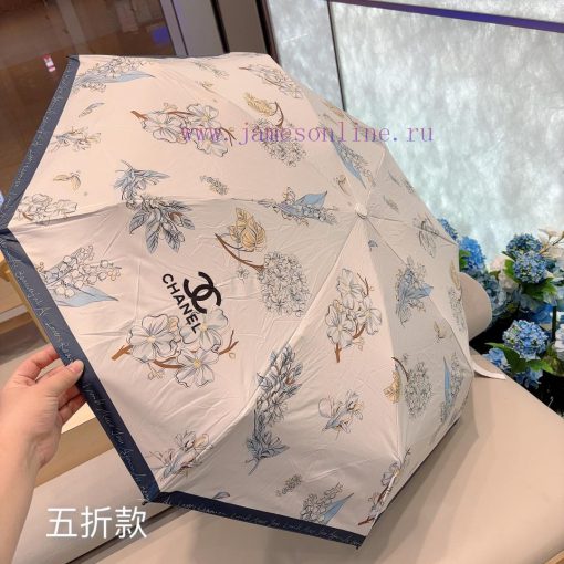 CHANEL's five fold hand folding umbrella is made of UV resistant umbrella fabric imported fry3iq84k4 - Image 9