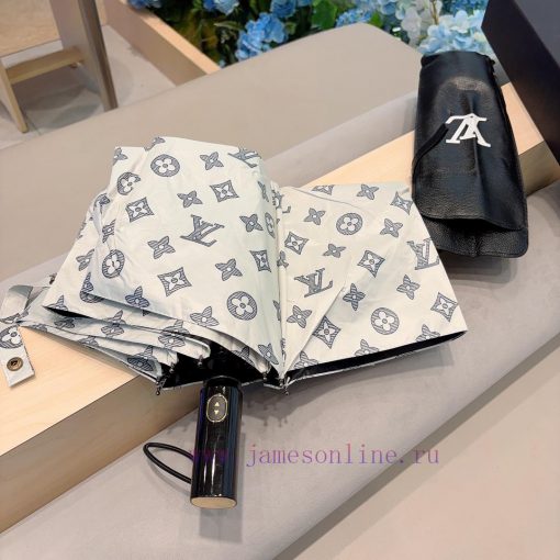 LOUIS VUITTON Louis Vuitton Triple Fold Automatic Folding Sunny Umbrella with New Coating Teks8j3zn4 - Image 6