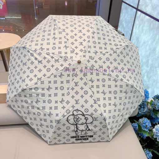 LOUIS VUITTON Louis Vuitton Triple Fold Automatic Folding Sunny Umbrella with New Coating Teks8j3zn4 - Image 8