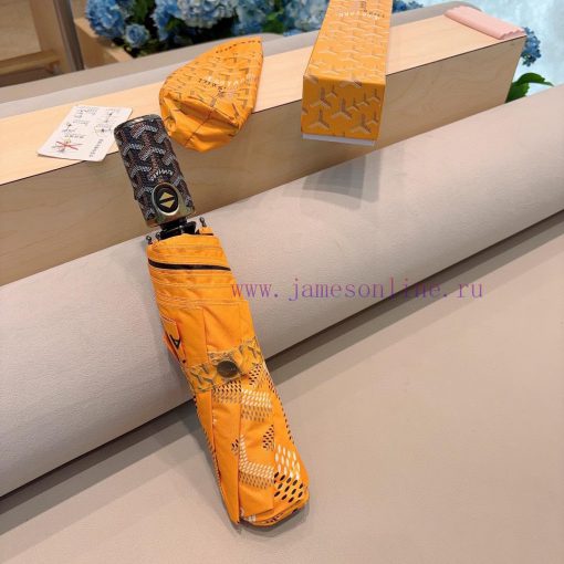 Goyard 24 new version three fold automatic folding umbrella hot selling fashion index chart t7y7oj33 - Image 3