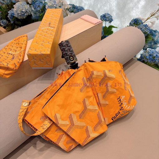 Goyard 24 new version three fold automatic folding umbrella hot selling fashion index chart t7y7oj33 - Image 5