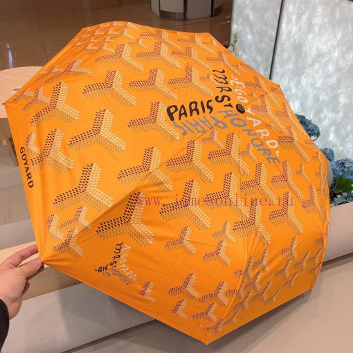 Goyard 24 new version three fold automatic folding umbrella hot selling fashion index chart t7y7oj33 - Image 9
