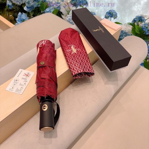 The YSL Yves Saint Laurent gradient triple fold fully automatic folding umbrella has a superdusx26nl