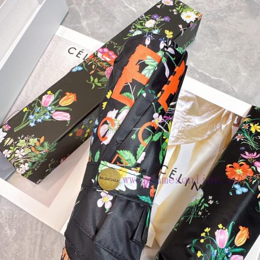 Balenciaga's 2024 Summer New Fully Automatic Folding Sunny UmbrellaBlack coating sunscreen eunf5j8lp - Image 4