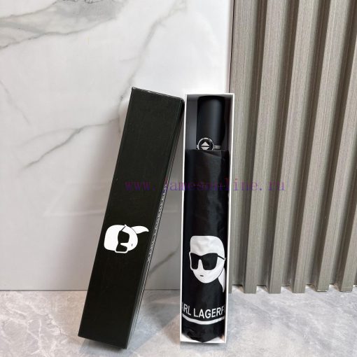 CHANEL Chanel Galeries Lafayette 2024 Summer New Fully Automatic Folding UmbrellaBlack coatiykdy9w76