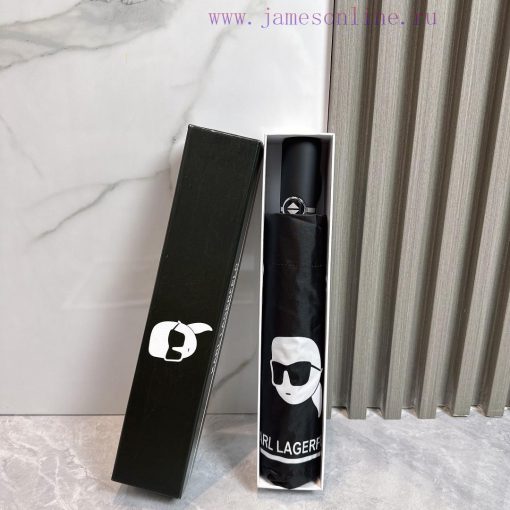 CHANEL Chanel Galeries Lafayette 2024 Summer New Fully Automatic Folding UmbrellaBlack coatiykdy9w76 - Image 2