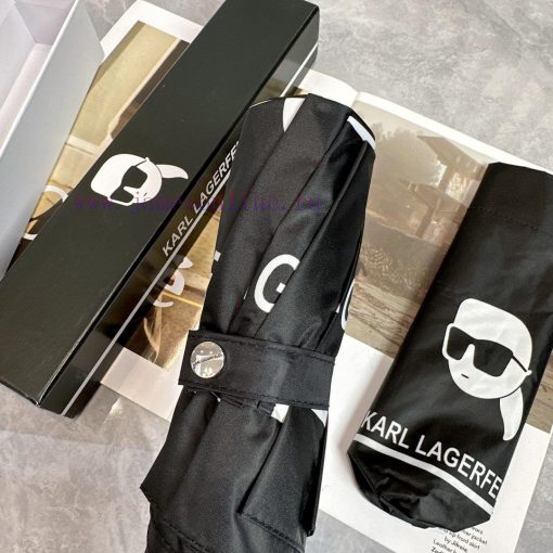 CHANEL Chanel Galeries Lafayette 2024 Summer New Fully Automatic Folding UmbrellaBlack coatiykdy9w76 - Image 3