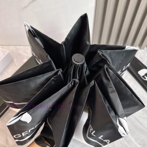 CHANEL Chanel Galeries Lafayette 2024 Summer New Fully Automatic Folding UmbrellaBlack coatiykdy9w76 - Image 5