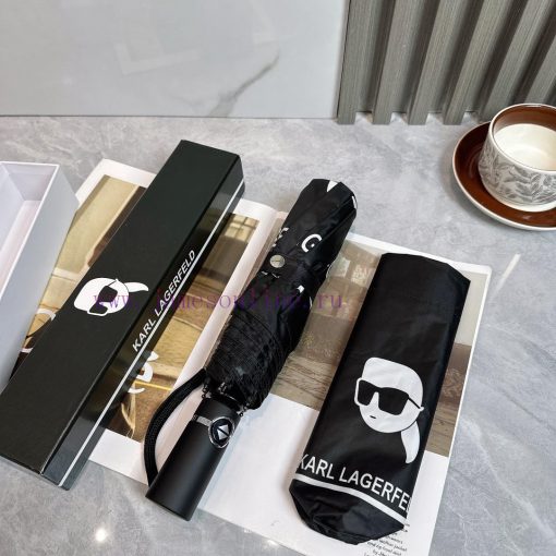 CHANEL Chanel Galeries Lafayette 2024 Summer New Fully Automatic Folding UmbrellaBlack coatiykdy9w76 - Image 7