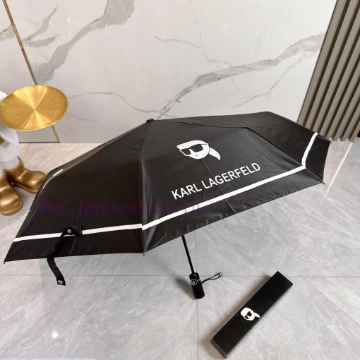 CHANEL Chanel Galeries Lafayette 2024 Summer New Fully Automatic Folding UmbrellaBlack coatiykdy9w76 - Image 9