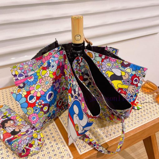 Three fold automatic limited edition sunflower 2024 spring new product rainbow printed umbreyag147ob - Image 8