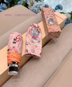 Coach Coach Little Bear 50% Fold Hand Open Sunny Umbrella Sunny Sunshade Rainy Sunshade OEM apdvq3ud