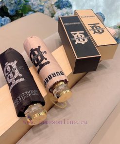 Burberry crystal handle, five fold manual folding umbrella, selected from Taiwan imported UVrbpttkda
