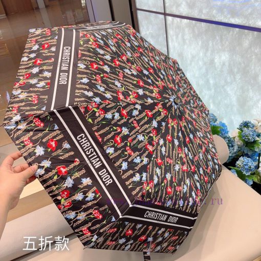 DIOR five fold hand folding umbrella with ultra light pocket only 18cm, hot selling fashion pj1bdc2a - Image 9