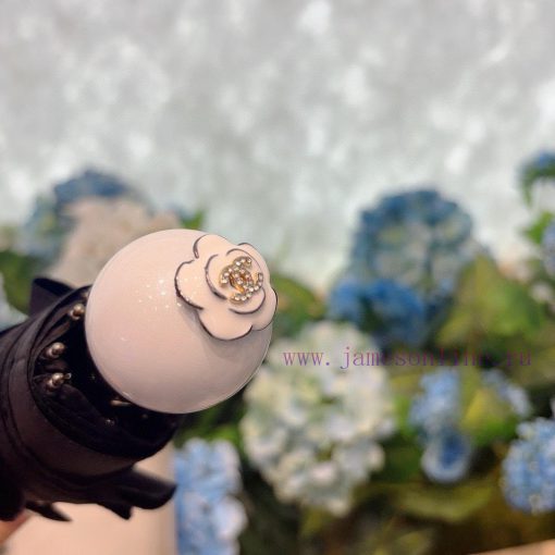 CHANEL pearl handle, five fold manual folding umbrella, made of UV resistant umbrella fabricwiuv1d44 - Image 7