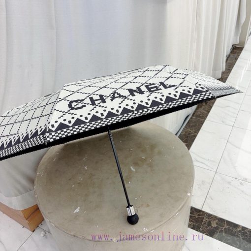 Chanel 2024 New Chanel Triple Fold Automatic Folding Umbrella Classic Hot Sale Selected Taiwz4zbrtzv - Image 9