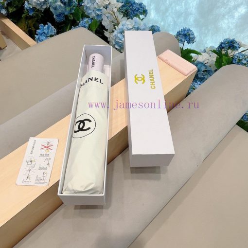 CHANEL aircraft side three fold automatic folding umbrella uses Taiwan imported UV resistanto6stxqmx - Image 2