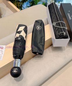 CHANEL chain bag classic Chanel triple fold splicing umbrella face automatic folding umbrellw7lmo8dn