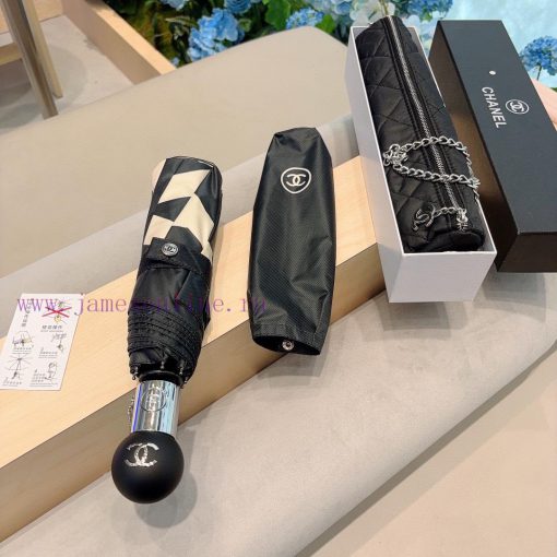 CHANEL chain bag classic Chanel triple fold splicing umbrella face automatic folding umbrellw7lmo8dn