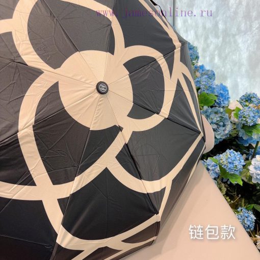 CHANEL chain bag classic Chanel triple fold splicing umbrella face automatic folding umbrellw7lmo8dn - Image 10