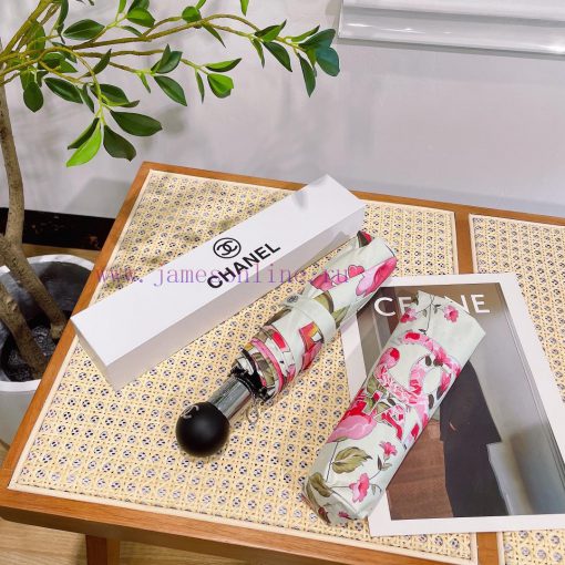 Chanel's intoxicating floral fragrance summer new fully automatic folding umbrella with new hemaj42y - Image 3