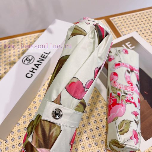 Chanel's intoxicating floral fragrance summer new fully automatic folding umbrella with new hemaj42y - Image 4
