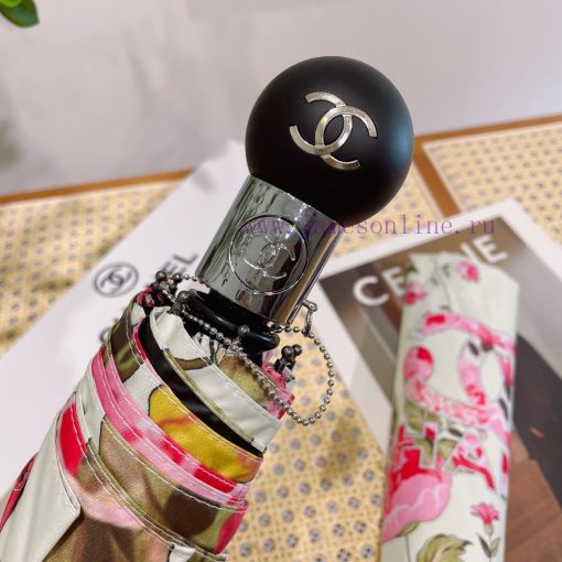 Chanel's intoxicating floral fragrance summer new fully automatic folding umbrella with new hemaj42y - Image 5