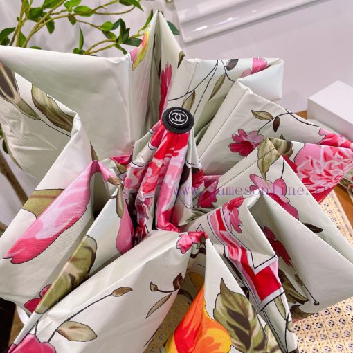 Chanel's intoxicating floral fragrance summer new fully automatic folding umbrella with new hemaj42y - Image 7