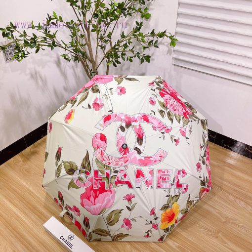 Chanel's intoxicating floral fragrance summer new fully automatic folding umbrella with new hemaj42y - Image 9