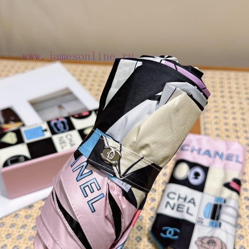 CHANEL 2024 New Top selling 50% Off Manual Folding Umbrella Made of Taiwan Imported UV Protec55bstoz - Image 5