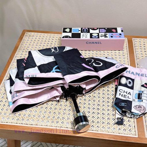 CHANEL 2024 New Top selling 50% Off Manual Folding Umbrella Made of Taiwan Imported UV Protec55bstoz - Image 7