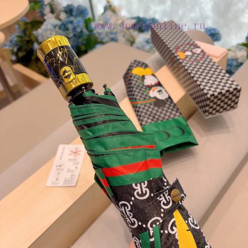 GUCCIGucci Mickey three fold automatic folding umbrella for sunny and rainy days, with OEM qv3io2e0d - Image 4