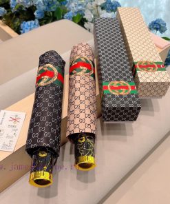 GUCCIGucci Classic GG Jacquard Triple Fold Automatic Folding Sunny Umbrella, Sunny Sun Sunshq33m4h7n