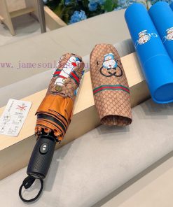 GUCCIGucci Ding Dang Cat Three fold Automatic Folding Sunny Umbrella Sunny Sunshade Rainy Suw3ktwlmw