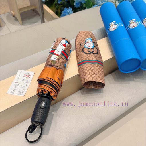 GUCCIGucci Ding Dang Cat Three fold Automatic Folding Sunny Umbrella Sunny Sunshade Rainy Suw3ktwlmw - Image 2