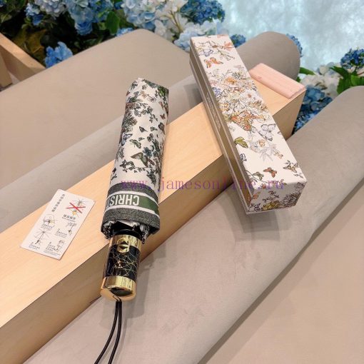 DIOR's new butterfly brushed handle, three fold automatic folding umbrella, fashionable OEM ne9rqbhq - Image 2